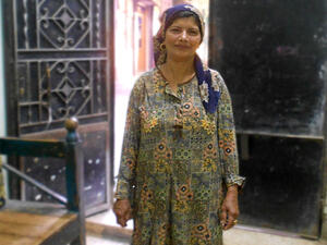 Nadia Gamal at her home in the Upper Egyptian governorate of Minya. (Photo credit: Menna Farouk)
