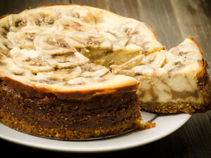 كيك الموز والكراميل
