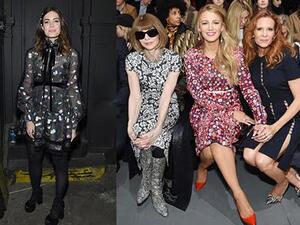 إطلالات النجمات الجالسات في الصفوف الأمامية من عروض أزياء خريف 2017
