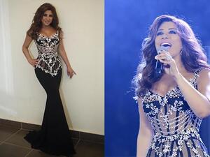 صور نجوى كرم ملكة بالفستان الأسود بتوقيع نيكولا جبران