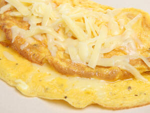 بيض اومليت بالجبن