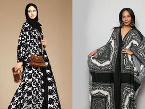 عبايات عملية وعصرية باللونين الأبيض والأسود
