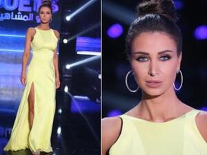 صور أنابيلا هلال بإطلالة اسبانية من من دار "فيرساتشي" Versace