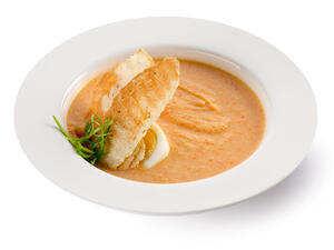 فتة العدس بالخل والثوم