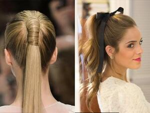 تسريحات ذيل الحصان مع البف لتغيري إطلالتك في بداية 2016 