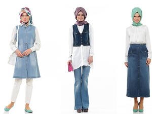 يمكنك تنسيق الدنيم مع أيّ حجابٍ، أكان حريرياً أم من أيّ قماش آخر