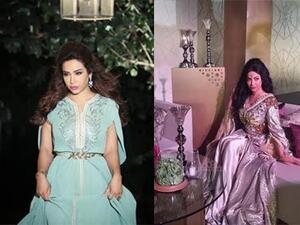 صور الإعلامية لجين عمران بالقفطان المغربي ملكة على عرش الأناقة

