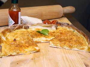 منقوشة البيض بالجبنة 