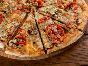 بيتزا خضار صحية