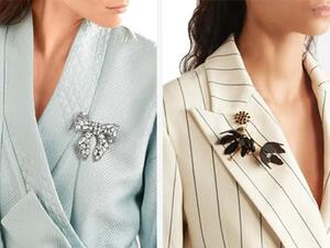 البروش من الأكسسوارات السائدة على مر السنين وصيحة لا يمكن أن نتخلى عنها

