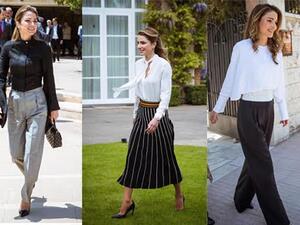 أجمل إطلالات ملكة الأناقة رانيا العبدالله في شهر مايو