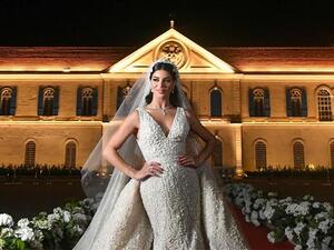 حفل زفاف ألف ليلة وليلة لريما فقيه بتصميم إيلي صعب