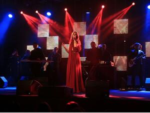 Nancy Ajram rockin' the Mazagan stage. (Facebook)