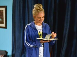 Maddy Hill reads the Quran on Eastenders. (Eastendersultra.co.uk)