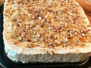 كيكة النسكافيه الباردة 
