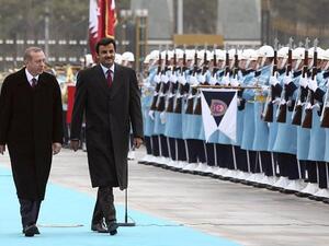 Qatari Crown Prince Sheikh Tamim bin Hamad bin Khalifa Al Thani and Turkish President Recep Tayyip Erdogan meet in Ankara in December 2014. (AFP/File) Qatari Crown Prince Sheikh Tamim bin Hamad bin Khalifa Al Thani and Turkish President Recep Tayyip Erdogan meet in Ankara in December 2014. (AFP/File)