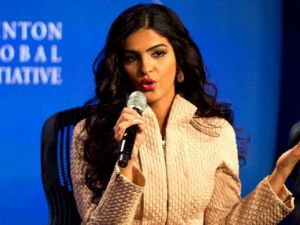 Princess Ameerah Al-Taweel speaks during the 7th annual meeting of Clinton Global Initiative. (AFP/Daniel Berehulak)