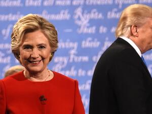 Hillary Clinton and Donald Trump sparred over job creation, trade, extremism and policing. (AFP/File)