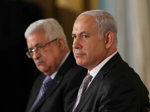 Mahmoud Abbas and Benyamin Netanyahu. (AFP/File) 