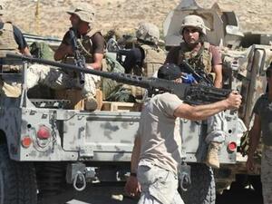 Lebanese security forces gather near Arsal. (AFP/File)