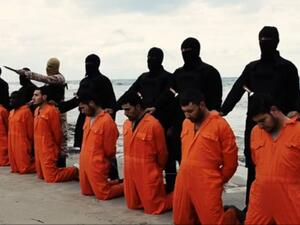 According to investigations, the 20 Egyptians received military training at the Daesh camps in Syria and Libya. (Screengrab from Daesh videos)