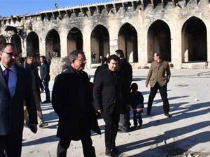 Thierry Mariani, who is a member of The Republicans party, his fellow LR member Nicolas Dhuicq and a former member of the Democratic Movement party and presidential candidate, Jean Lassalle, arrived in Damascus on Thursday to visit Syrian Christians in Aleppo. (Twitter)