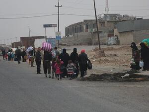 On Friday, the Iraqi Red Crescent said more than 79,000 civilians have been displaced since the Mosul offensive began last month. (Twitter)