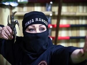 Rusheniya, 38, is an expert in taekwondo, karate and kickboxing. For the last 14 years, she has been perfecting “Ninja” training techniques. (Courtesy photo/Anadolu Agency)