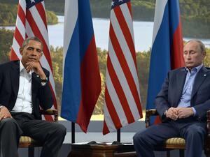 US President Obama and Russian President Vladimir Putin. (AFP/Jewel Samad)