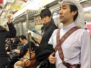 Akira has definitely embraced Saudi culture with open arms. (Instagram)