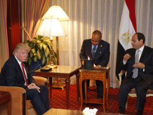 Egypt's Sisi was first leader from Arab world to congratulate Trump. (AFP/File)