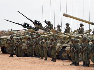 The Tunisian military in deployment. (AFP/File)