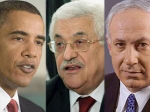 Obama Abbas and Netanyahu
