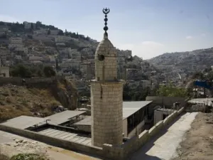 مئذنة أحد مساجد القدس القديمة