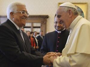البابا فرنسيس والرئيس الفلسطيني محمود عباس