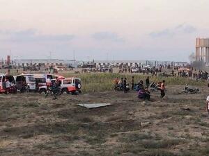 تواصل التظاهرات على الحدود الشرقية لقطاع غزة