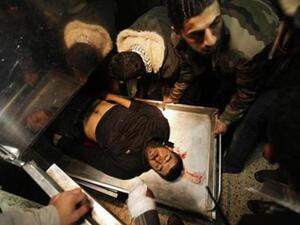 جثمان فلسطيني بمستشفى الشفاء في مدينة غزة