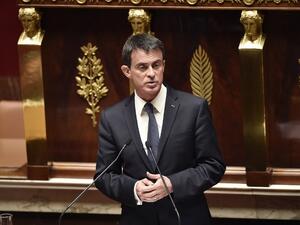 French Prime Minister Manuel Valls will meet with Israeli and Palestinian officials during a visit later in May. (AFP/Eric Feferberg)