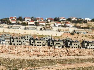 A picture taken on February 8, 2017 shows a general view of a construction site in a new housing project in the Israeli settlement of Nili, near the West Bank city of Ramallah. (AFP/Gil Cohen-Magen)