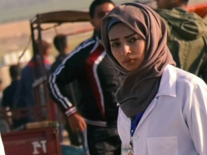Footage for what was seen as final moments of Razan Najjar before Israeli sniper shot her dead. (Twitter)