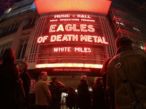 The US rockers defiantly returned to the city after their Bataclan concert was cut short with attackers killing 90 people. (AFP)