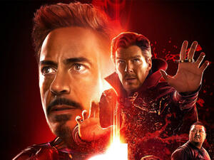 The posters are color-coded to represent the Infinity Stones that the all-powerful Thanos seeks in the film in order to control space, time and reality (Source: Marvel Studios - Twitter)