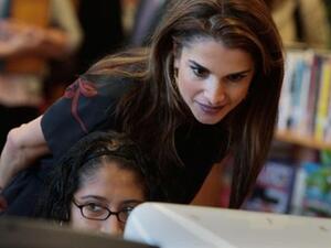 Jordanian females are the top in using the internet in the Arab World - with Queen Rania as a famous example.