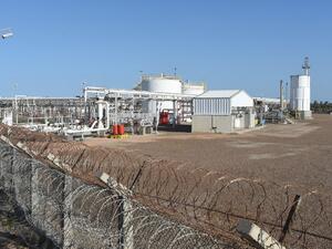 The Chergui gas field in Kerkeenah, operated by the UK-based Petrofac. (AFP/Fethi Belaid) The Chergui gas field in Kerkeenah, operated by the UK-based Petrofac. (AFP/Fethi Belaid)
