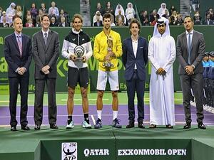 The trophy was awarded during a ceremony held at the Khalifa International Tennis and Squash Complex. 
