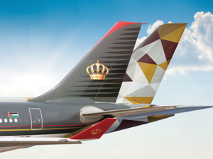 تمثل هذه الشراكة بالرمز الأولى من نوعها بين الناقلتين، وتوفر للمسافرين العديد من الرحلات اليومية بين المراكز التشغيلية لكلا الناقلتين في أبوظبي وعَمّان.