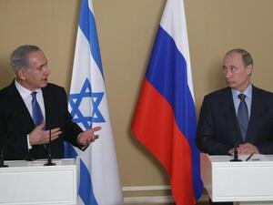 Putin will receive his Israeli counterpart on Tuesday to discuss the current issues in the Middle East. (AFP PHOTO/ POOL/ MAXIM SHIPENKOV)