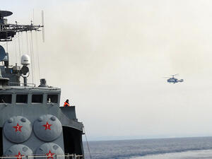 بارجة حربية روسية