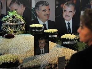Mourners pay respects on the anniversary of Rafik Hariri's death. (AFP/File)