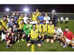 حقق الفريق الذي يرعاه فندق وأجنحة رمادا عجمان الفوز في دوري كرة القدم الأخير للشركات